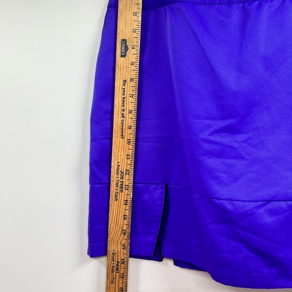 Womens Adidas Climacode Blue Purple Side Zip Tennis Athletic Skirt Size 10 - Picture 2 of 10